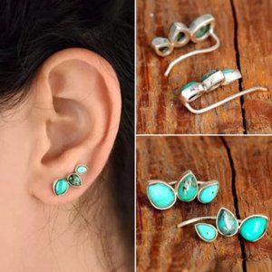 Turquoise Minimalist Boho Blue Earring